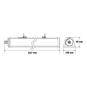Lampada Beghelli in Acciaio Resistente alle Intemperie, Altezza 75 Cm, Grado di Protezione IP66, Illuminazione per Esterni - Product Image 2