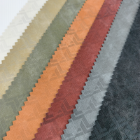 Tissu en cuir PU super doux sans PFAS, 0,2 mm d'épaisseur, coupe-vent avec doublure en polyester pour vestes et accessoires pour hommes, personnalisable