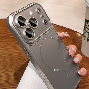 Fundas Magnéticas para Teléfono Móvil con Panel Trasero Mate AG de Moda para iPhone 17 12 13 14 15 16 Pro Max con Cubierta Protectora de Lente HD - Product Image 4