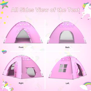 <span class=keywords><strong>Casetta</strong></span> Gioco per Bambine a Forma di Castello Principessa Viola con Luci a Stella per Interni - Product Image 5
