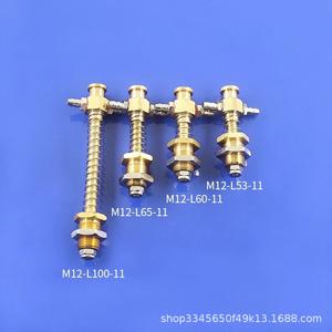 Conector Neumático de Latón M12 L53 11 con Rosca Externa para Conexión de Aire, Abrazadera para Brazo Robótico - Product Image 1