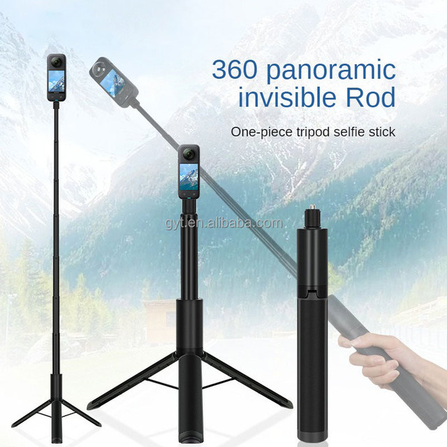 GREATYYT 122cm Two-in-One Invisible Selfie Stick & Tripod New Camera Accessory for Sports & Action for Phones & Golf