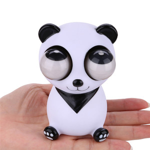 Poupée aux yeux qui sortent, modèle amusant de panda ours Woif, jouet anti-stress à presser, jouet de décompression, jouet de blague, décoration, cadeau - Product Image 1