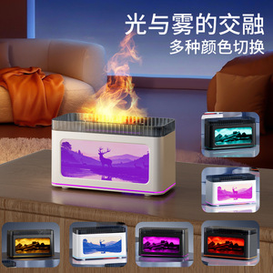 Ultrasonic <b>Humidifier</b> With Aromatherapy Touch Control Color Changing Light Tabletop Usb Powered Quiet Operation - Product Image 5