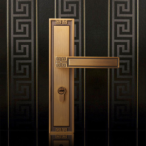 Tiradores de puerta de dormitorio de estilo europeo, cerraduras con llave, cerradura de puerta de madera, perillas de puerta, manija de cerradura separada - Product Image 2