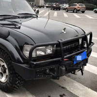 Vente en gros de pare-chocs avant 4x4 pour Toyota Land Cruiser LC80, pare-chocs en acier