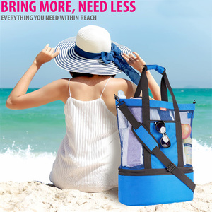 Bolsa de Playa Impermeable de Color Sólido con Compartimento Refrigerante - Esenciales de Vacaciones para Mujer para Todas las Estaciones - Product Image 3