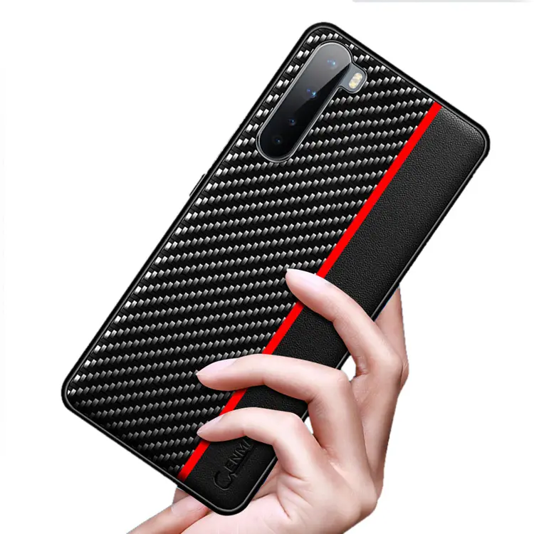 2020 New Shockproof Protect Case For OnePlus Nord Cover Fiber textured leather back Case For OnePlus 8 7 7T 6T 6 5 5T Pro