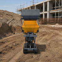 Mini-dumper sur chenilles HDL YH-1000S avec système de levage de 1000 kg pour le transport en construction et en jardinage