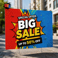 Papan Tanda Gantung Corflute Ringan Ukuran Kustom Youte B-1 untuk Kampanye Politik, Wisuda, dan Pameran Kesehatan (Suplai Massal)