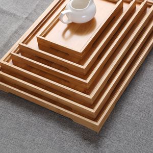 Plateau rectangulaire en bambou « Arbre d'amour millénaire » avec personnalisation du logo pour le service du thé et la pâtisserie - Product Image 4