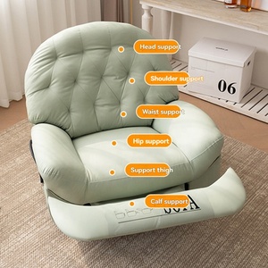 Sillón Individual <span class=keywords><strong>de</strong></span> <span class=keywords><strong>Cine</strong></span> Moderno y Lujoso, Reclinable Multifuncional con Garantía <span class=keywords><strong>de</strong></span> 2 Años para <span class=keywords><strong>Dormir</strong></span>, Reclinarse y Girar, para Sala <span class=keywords><strong>de</strong></span> Estar - Product Image 5