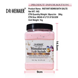 Sel de bain exfoliant pur à la rose et au sel marin avec fleurs de lavande, relaxant, nourrissant, blanchissant la peau, marque privée - Product Image 5