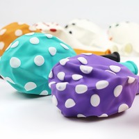 Ballons en latex à pois de 12 pouces, noir et blanc, en Mylar, fournitures de décoration de fête pour anniversaire de bébé, mariage, multicolores