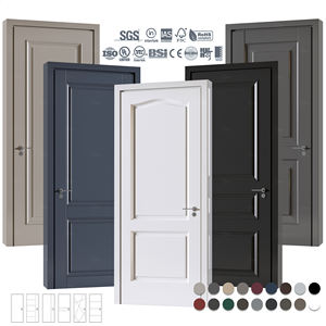 Portes en <span class=keywords><strong>bois</strong></span> pour chambre à coucher en gros en Chine, designs modernes, portes <span class=keywords><strong>d</strong></span>'<span class=keywords><strong>entrée</strong></span> en <span class=keywords><strong>bois</strong></span> pour salle de bain, portes intérieures pré-finiées, portes solides - Product Image 6