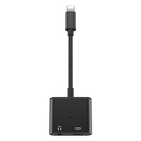 Adaptor Audio KYERE NEW 2 in 1 Lightning ke Jack 3.5mm, Adaptor Headphone Jack 3.5mm untuk iPhone (Produk Pabrikan)