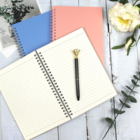 Carnets de notes en spirale A4 A5 personnalisés avec impression couleur, lignés collège, pour gauchers, en gros