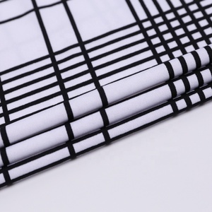Glace soie rayures en <span class=keywords><strong>jersey</strong></span> polyester mécanique tricot extensible 4 voies - Product Image 4