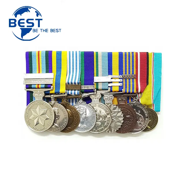 Medallas de Metal personalizadas 2D para chica, accesorio de almacenamiento militar de la Segunda Guerra Mundial con cinta