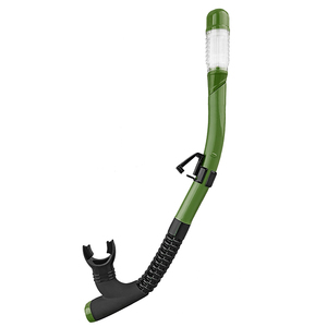 Aloma Dry Top Silicone Snorkel allenamento per adulti PVC tubo <span class=keywords><strong>di</strong></span> respirazione per Freestyle immersioni subacquee - Product Image 3