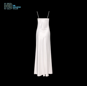 8135-Negligee longue en satin pour femmes, chemises de nuit en dentelle, lingerie, vêtements de nuit, fente haute, nuisette sexy, robe de nuit soyeuse - Product Image 3