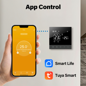 Termostato de ambiente <span class=keywords><strong>programable</strong></span> semanal inteligente con Wi-Fi 3A para calefacción por suelo radiante de agua - Product Image 2