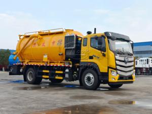 FOTON 4x2 <b>Sludge</b> Removal Truck 15CBM Euro 3/Euro 5 LHD & RHD Optional Dual High Pressure Jet & Vacuum Suction Sanitation Truck - Product Image 3
