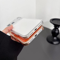 Coque de téléphone anti-chute magnétique, étui rigide antichoc en PC, logo personnalisable pour iPhone 17 18 Pro Max