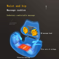 Masseur lombaire vibrant portable pour le dos et les fesses, coussin de massage à air pour la taille et les hanches