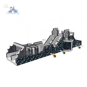 Carrera de obstáculos inflable con tema de neumáticos para eventos y alquileres al aire libre - Product Image 3