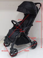 Poussette pour bébé multifonctionnelle légère et pliable en aluminium de luxe chinoise, poussette européenne pour enfants de 3 ans