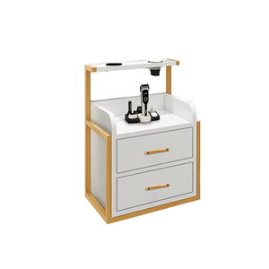 Casier à outils de <span class=keywords><strong>coiffure</strong></span> en bois durable à fixer au mur, style moderne, équipement de salon de <span class=keywords><strong>coiffure</strong></span> pour salle de bain et salon - Product Image 4