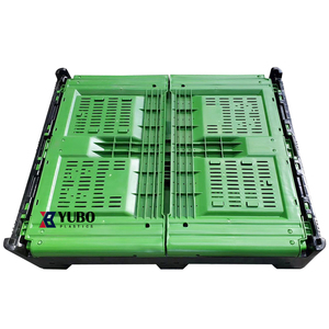 Nhiệm Vụ Nặng Nề Bền Hậu Cần Lưu Trữ Gấp Hộp Đóng Mở Container Với Nắp Nhựa Pallet Hộp - Product Image 5