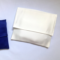 Sac enveloppe en flanelle de coton imprimé logo personnalisé sac à poussière brossé nature pour emballage de vêtement pochette enveloppe en coton imprimé