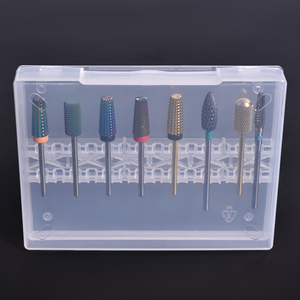 KADS <b>Nail</b> Bit Holder Storage Box 14 Slots Transparent PP <b>Nail</b> Drill Bit Display Organizer <b>Case</b> for Manicure Salon Tool - Product Image 6