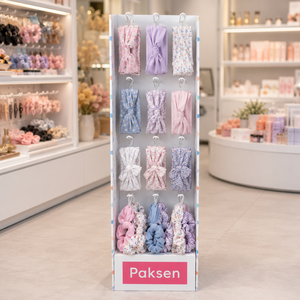Support en carton pour accessoires capillaires, impression CMYK, portable et facile à installer pour les magasins de cosmétiques - Product Image 2