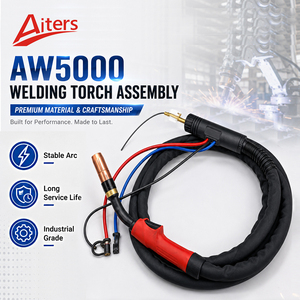 MIG Fus <strong>Welding</strong> <strong>Torch</strong> AW5000 MAG Gun Euro Type Connector Adaptor Gas <strong>Torch</strong> Water Cooled MAG <strong>Torch</strong> - Product Image 1