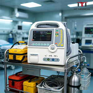 Défibrillateur <span class=keywords><strong>AED</strong></span> multifonctionnel MT MEDICAL, moniteur médical, défibrillation d'urgence pour adultes et enfants - Product Image 1