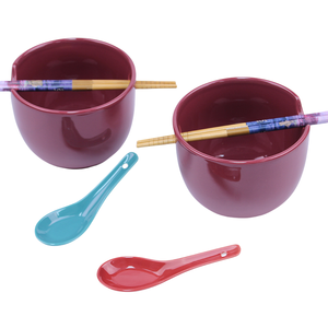 Cuenco de Ramen de cerámica japonés clásico GZYSL con cuchara de <span class=keywords><strong>sopa</strong></span> y palillo para regalos de oficina de negocios para adultos - Product Image 4