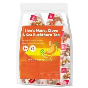 Thé Lion's Mane, Clou de girofle et Argousier, Infusion à froid aux champignons Monkey Head, contribue à maintenir une fonction digestive normale - Product Image 1