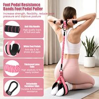 Poignée multifonctionnelle pour bandes de résistance à pédale, appareil de yoga et d'exercices abdominaux, corde de traction pour adultes, équipement d'entraînement pour abdominaux, taille, bras, jambes et corps entier