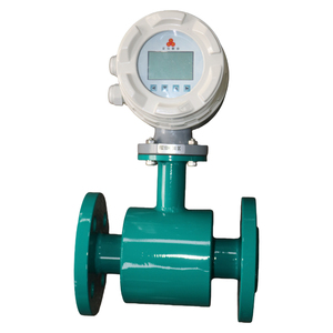 스테인리스 스틸 구조의 액체 및 오일 유량 측정용 일체형 전자기 유량계 플랜지 타입 센서 - Product Image 1