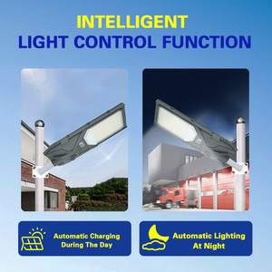 <span class=keywords><strong>Lampadaire</strong></span> solaire LED tout-en-un avec télécommande 100w 200w 300w pour la vente en gros et au détail - Product Image 6