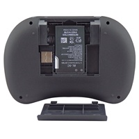 I8 Keyboard nirkabel Mini Fly Air Mouse Touchpad untuk Android TV pintar kotak PC RGB Backlight Li barery