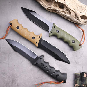 Cuchillo de Caza de Alta Calidad al por Mayor, Cuchillo Táctico de Supervivencia de Hoja Fija Multifunción con Mango de Nailon y Funda - Product Image 2