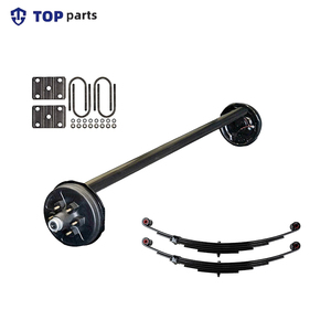 <span class=keywords><strong>Kit</strong></span> de Eje para <span class=keywords><strong>Remolque</strong></span> Agrícola, <span class=keywords><strong>Remolque</strong></span> para Caballos con Ruedas de Acero Tubular Redondo de 750k, Marca de Primera Calidad, Carga Útil Máxima de 1500 kg - Product Image 2