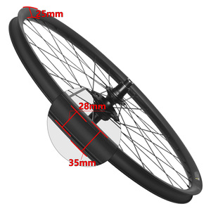 Juego de Ruedas RUJIXU de 27.5/<span class=keywords><strong>29</strong></span> Pulgadas, 32H, Fibra de <span class=keywords><strong>Carbono</strong></span>, Freno de Disco de Seis Orificios/Center Lock, para Bicicleta de Montaña, Neumático Clincher Delantero/Trasero - Product Image 6