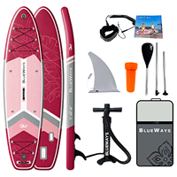 Planche de paddle gonflable Magenta Art 335x84x15cm, largeur 33 pouces, kit complet DWF Drop Stitch, usine OEM CE BSCI, vente en gros, septembre