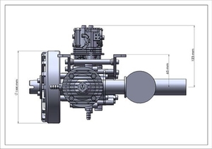 Moteur à essence monocylindre 4 temps NGH GF30 30cc pour avion modèle réduit RC, drone à aile fixe - Product Image 4