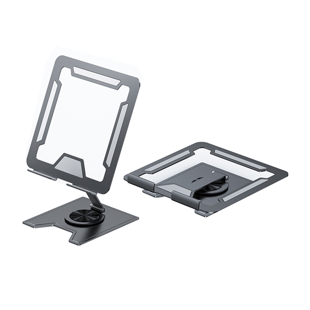 Portable 360 Degree Rotating Aluminum Phone and Tablet with Flexible and Foldable Ultra-thin Heat Dissipation Bracket